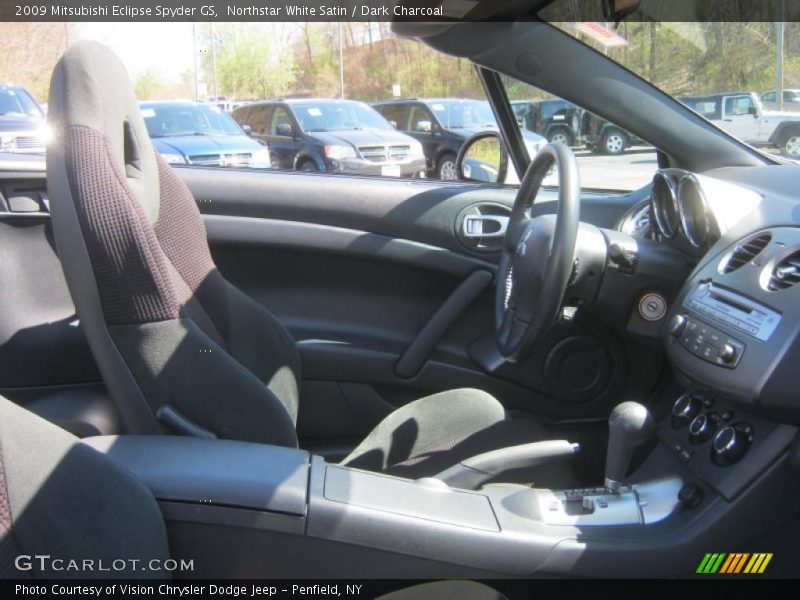 Northstar White Satin / Dark Charcoal 2009 Mitsubishi Eclipse Spyder GS
