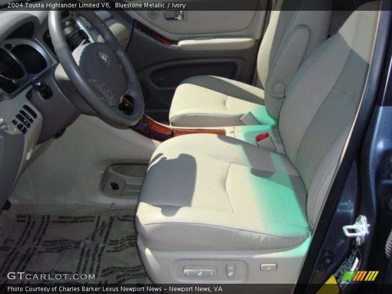 Bluestone Metallic / Ivory 2004 Toyota Highlander Limited V6