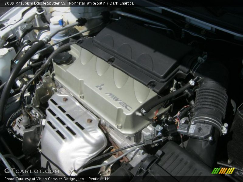 Northstar White Satin / Dark Charcoal 2009 Mitsubishi Eclipse Spyder GS