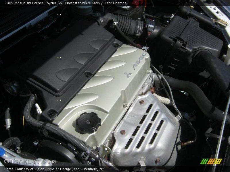 Northstar White Satin / Dark Charcoal 2009 Mitsubishi Eclipse Spyder GS