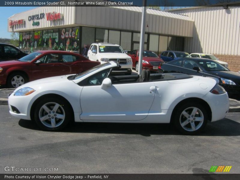 Northstar White Satin / Dark Charcoal 2009 Mitsubishi Eclipse Spyder GS