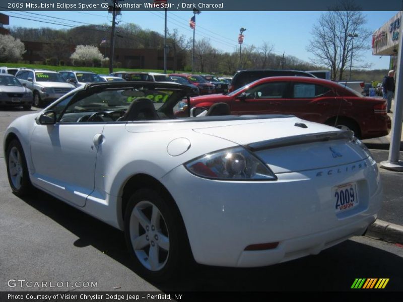 Northstar White Satin / Dark Charcoal 2009 Mitsubishi Eclipse Spyder GS
