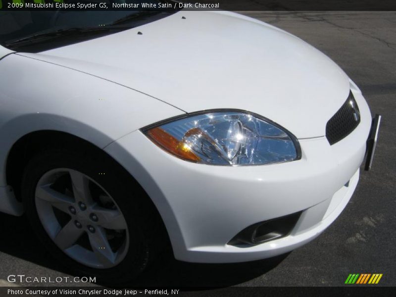 Northstar White Satin / Dark Charcoal 2009 Mitsubishi Eclipse Spyder GS