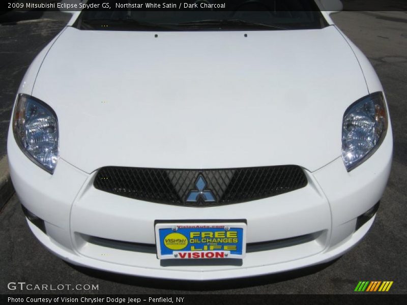 Northstar White Satin / Dark Charcoal 2009 Mitsubishi Eclipse Spyder GS