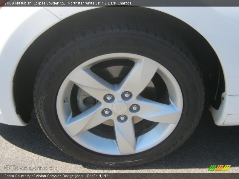 Northstar White Satin / Dark Charcoal 2009 Mitsubishi Eclipse Spyder GS