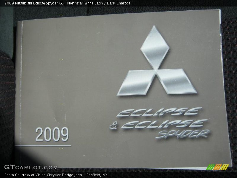 Northstar White Satin / Dark Charcoal 2009 Mitsubishi Eclipse Spyder GS