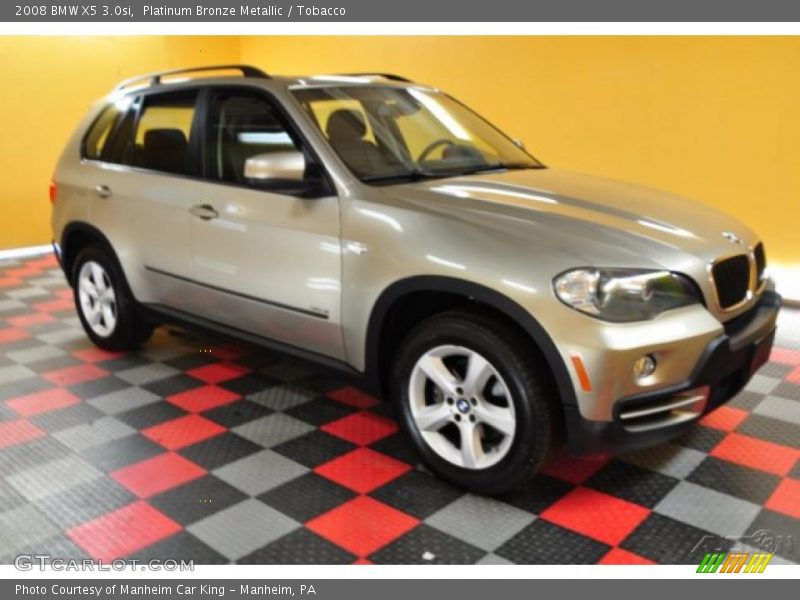 Platinum Bronze Metallic / Tobacco 2008 BMW X5 3.0si