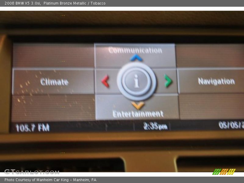 Platinum Bronze Metallic / Tobacco 2008 BMW X5 3.0si
