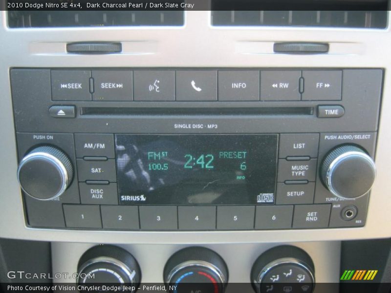 Dark Charcoal Pearl / Dark Slate Gray 2010 Dodge Nitro SE 4x4