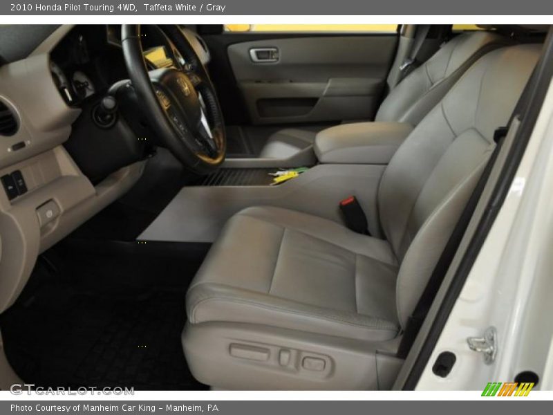 Taffeta White / Gray 2010 Honda Pilot Touring 4WD
