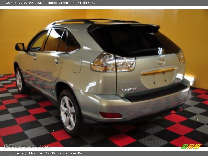 Bamboo Green Pearl / Light Gray 2007 Lexus RX 350 AWD