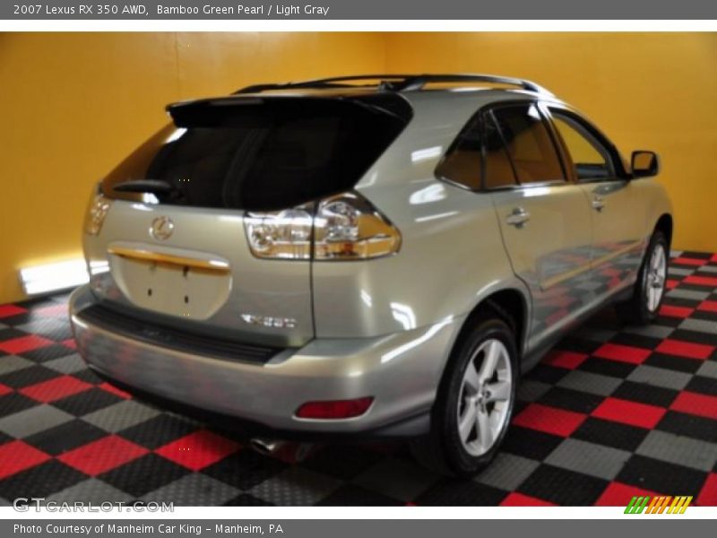 Bamboo Green Pearl / Light Gray 2007 Lexus RX 350 AWD