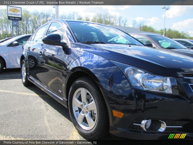 Imperial Blue Metallic / Medium Titanium 2011 Chevrolet Cruze LT/RS