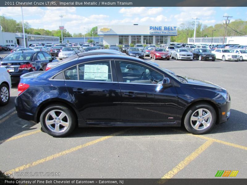 Imperial Blue Metallic / Medium Titanium 2011 Chevrolet Cruze LT/RS
