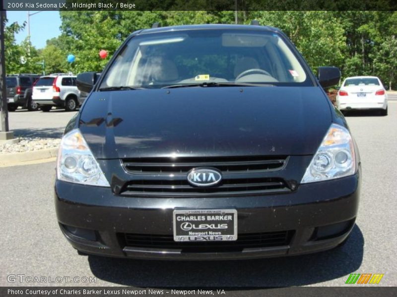 Midnight Black / Beige 2006 Kia Sedona LX