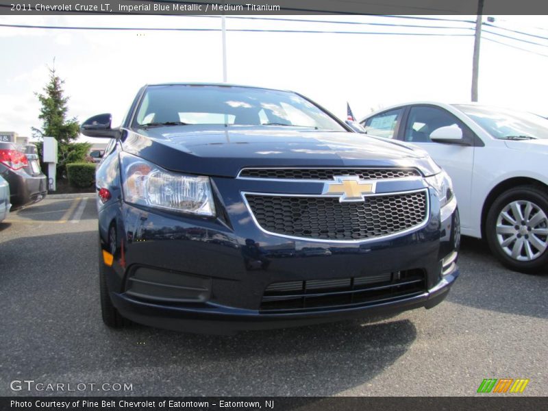 Imperial Blue Metallic / Medium Titanium 2011 Chevrolet Cruze LT