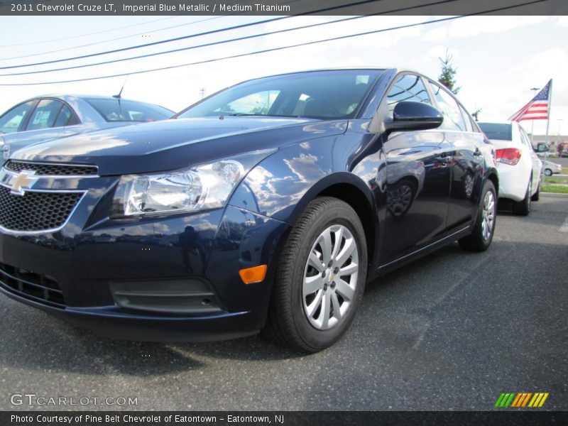 Imperial Blue Metallic / Medium Titanium 2011 Chevrolet Cruze LT