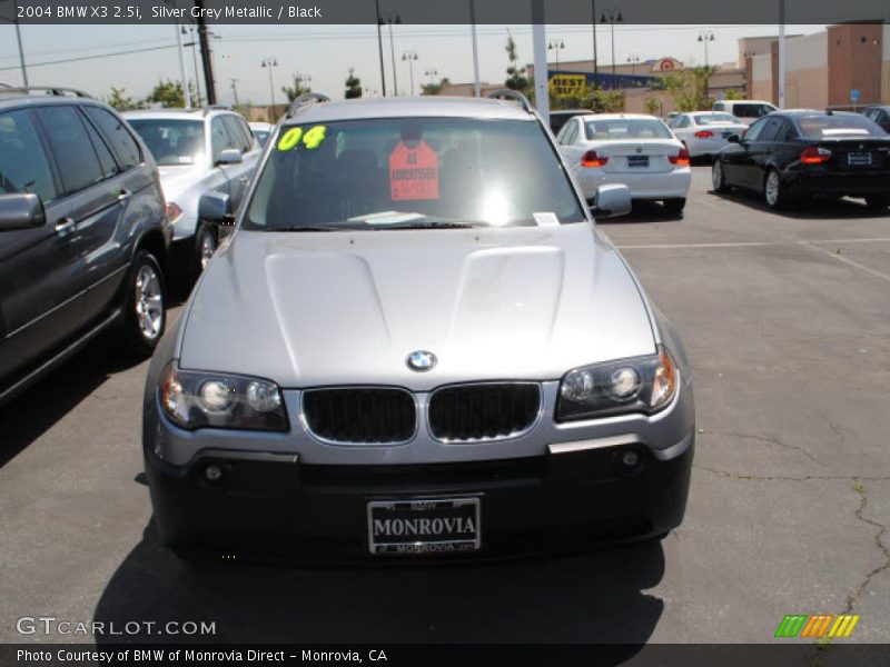 Silver Grey Metallic / Black 2004 BMW X3 2.5i
