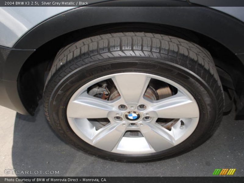 Silver Grey Metallic / Black 2004 BMW X3 2.5i