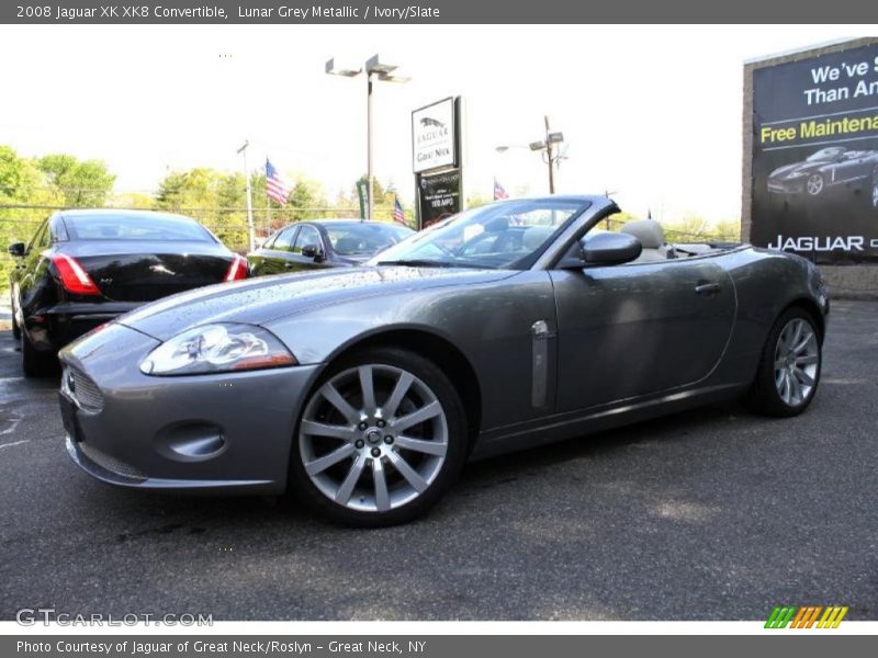 Lunar Grey Metallic / Ivory/Slate 2008 Jaguar XK XK8 Convertible