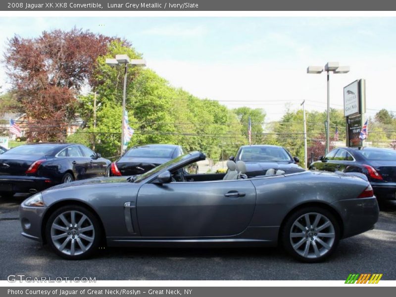 Lunar Grey Metallic / Ivory/Slate 2008 Jaguar XK XK8 Convertible