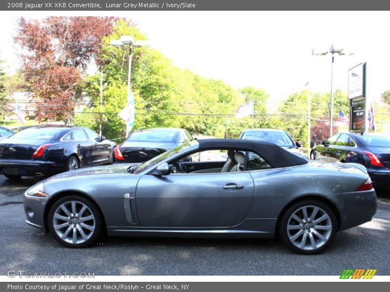 Lunar Grey Metallic / Ivory/Slate 2008 Jaguar XK XK8 Convertible