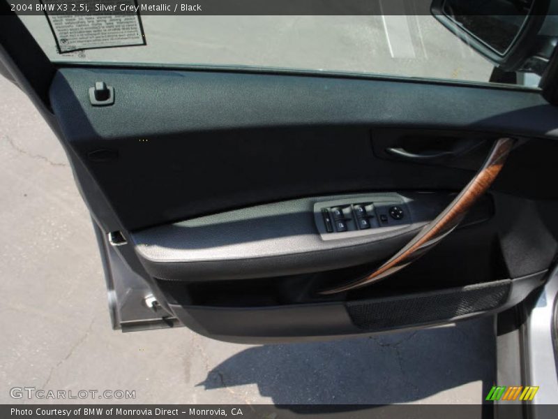 Silver Grey Metallic / Black 2004 BMW X3 2.5i