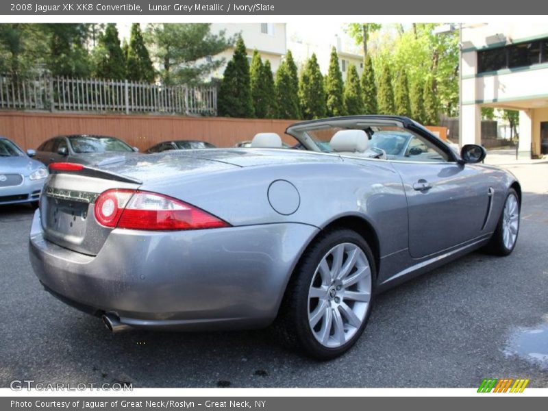 Lunar Grey Metallic / Ivory/Slate 2008 Jaguar XK XK8 Convertible