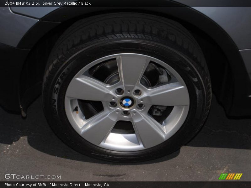 Silver Grey Metallic / Black 2004 BMW X3 2.5i