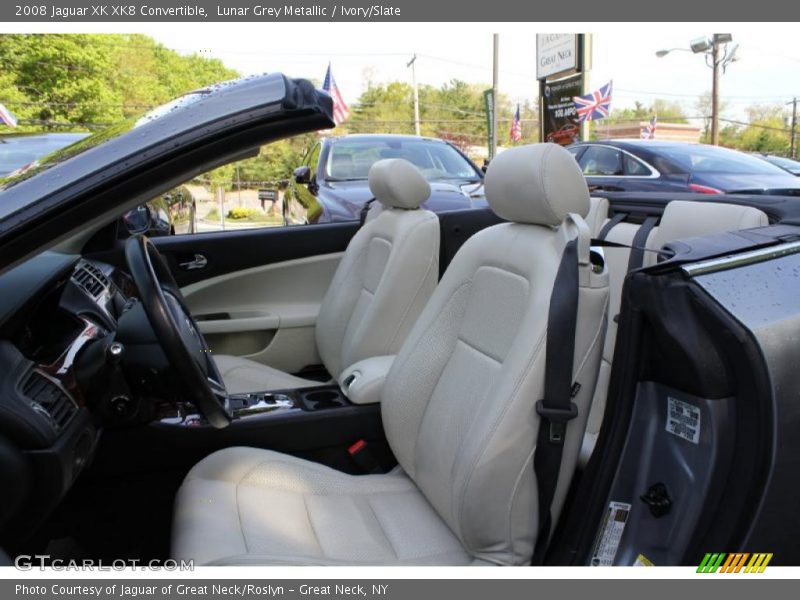 Lunar Grey Metallic / Ivory/Slate 2008 Jaguar XK XK8 Convertible