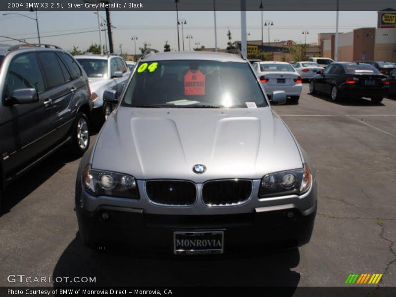Silver Grey Metallic / Black 2004 BMW X3 2.5i