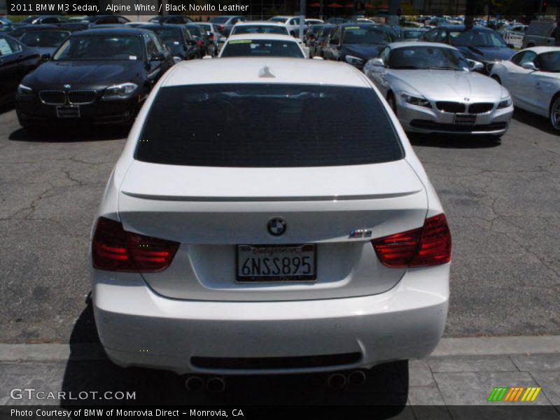 Alpine White / Black Novillo Leather 2011 BMW M3 Sedan