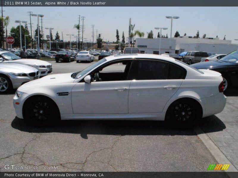 Alpine White / Black Novillo Leather 2011 BMW M3 Sedan