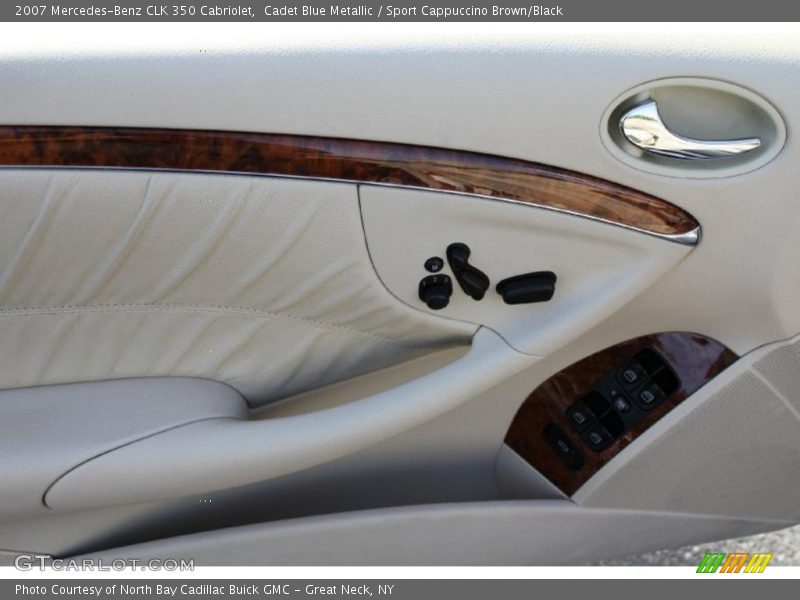 Cadet Blue Metallic / Sport Cappuccino Brown/Black 2007 Mercedes-Benz CLK 350 Cabriolet