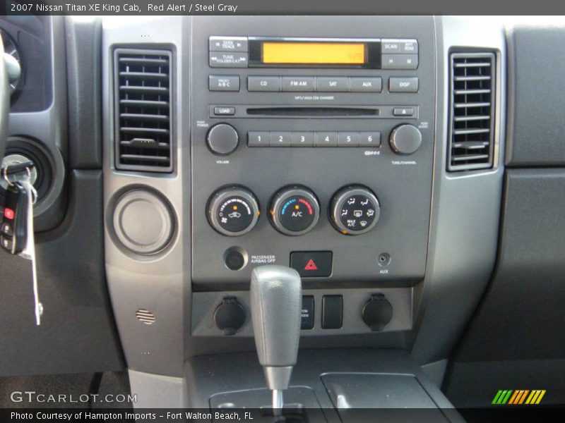 Red Alert / Steel Gray 2007 Nissan Titan XE King Cab