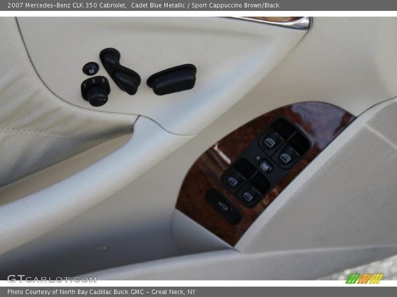 Cadet Blue Metallic / Sport Cappuccino Brown/Black 2007 Mercedes-Benz CLK 350 Cabriolet