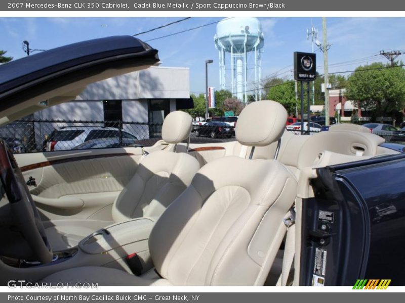 Cadet Blue Metallic / Sport Cappuccino Brown/Black 2007 Mercedes-Benz CLK 350 Cabriolet