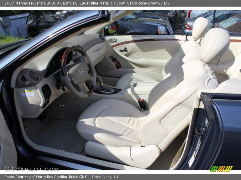 Cadet Blue Metallic / Sport Cappuccino Brown/Black 2007 Mercedes-Benz CLK 350 Cabriolet