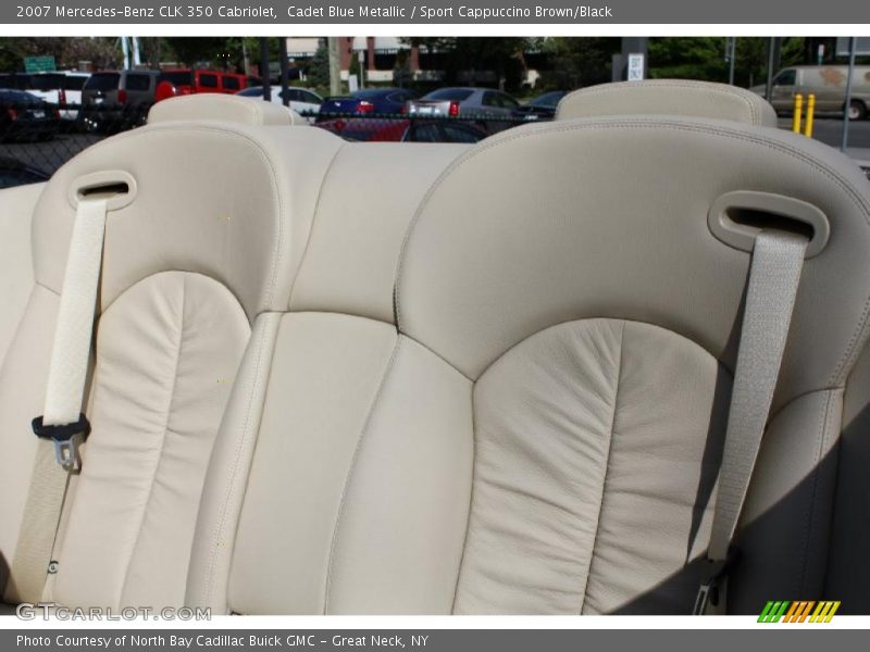 Cadet Blue Metallic / Sport Cappuccino Brown/Black 2007 Mercedes-Benz CLK 350 Cabriolet
