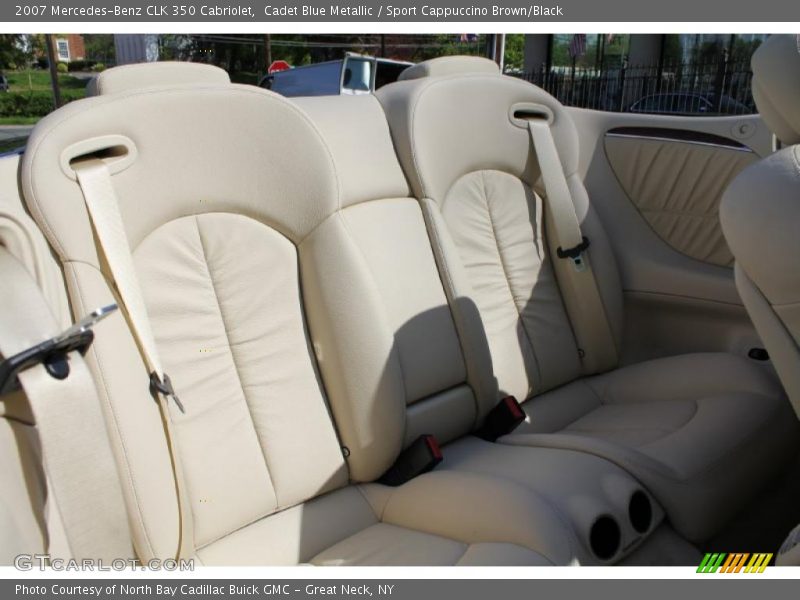 Cadet Blue Metallic / Sport Cappuccino Brown/Black 2007 Mercedes-Benz CLK 350 Cabriolet