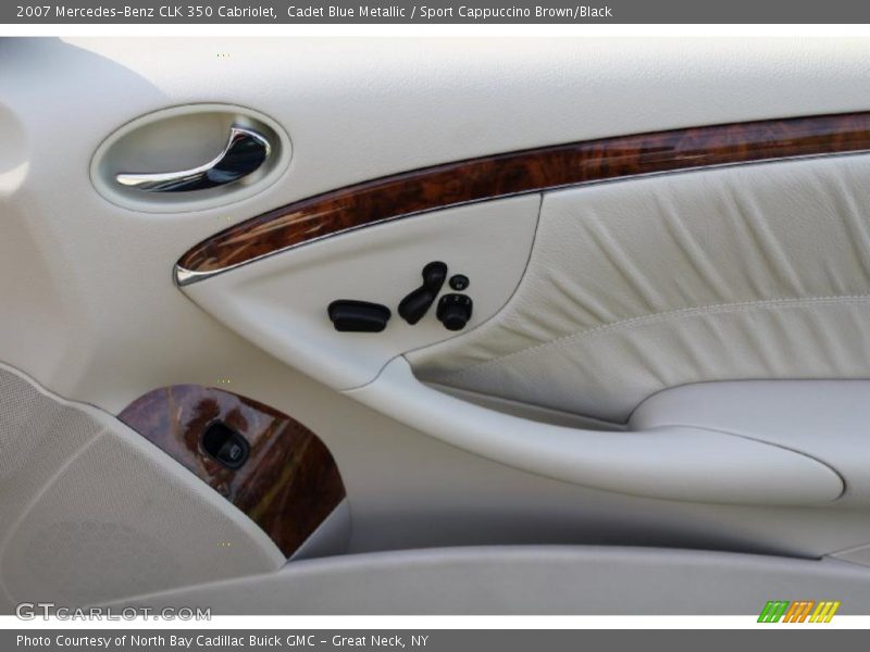 Cadet Blue Metallic / Sport Cappuccino Brown/Black 2007 Mercedes-Benz CLK 350 Cabriolet