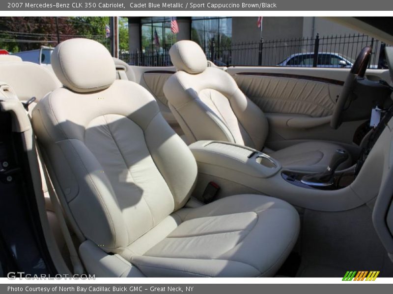 Cadet Blue Metallic / Sport Cappuccino Brown/Black 2007 Mercedes-Benz CLK 350 Cabriolet
