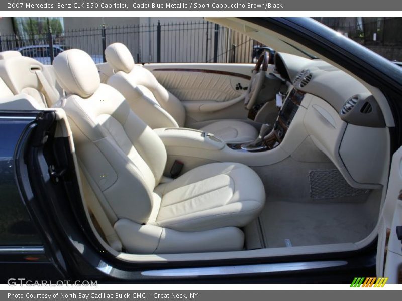 Cadet Blue Metallic / Sport Cappuccino Brown/Black 2007 Mercedes-Benz CLK 350 Cabriolet