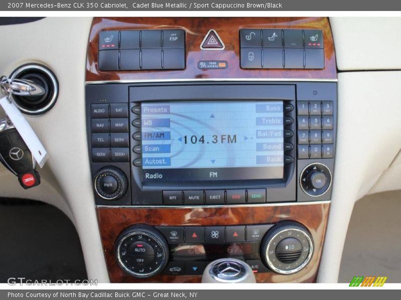 Cadet Blue Metallic / Sport Cappuccino Brown/Black 2007 Mercedes-Benz CLK 350 Cabriolet