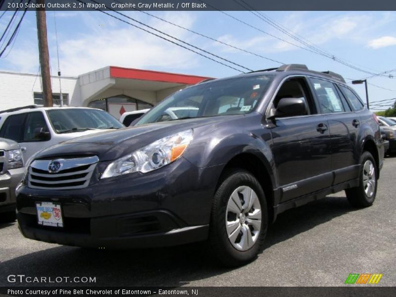 Graphite Gray Metallic / Off Black 2010 Subaru Outback 2.5i Wagon