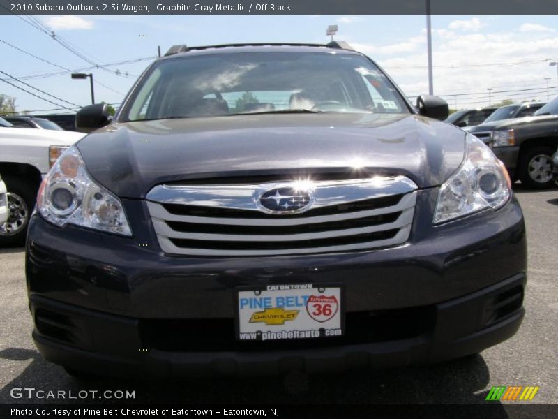 Graphite Gray Metallic / Off Black 2010 Subaru Outback 2.5i Wagon