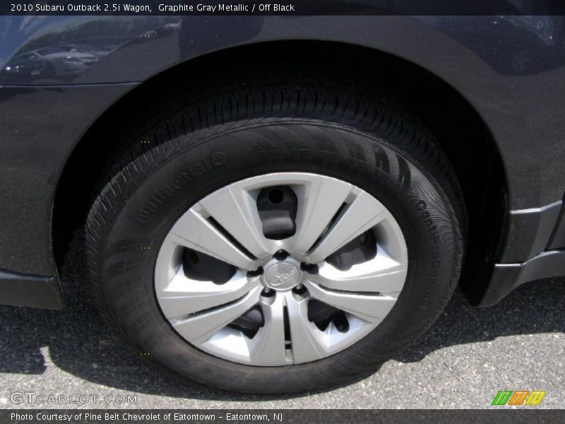 Graphite Gray Metallic / Off Black 2010 Subaru Outback 2.5i Wagon