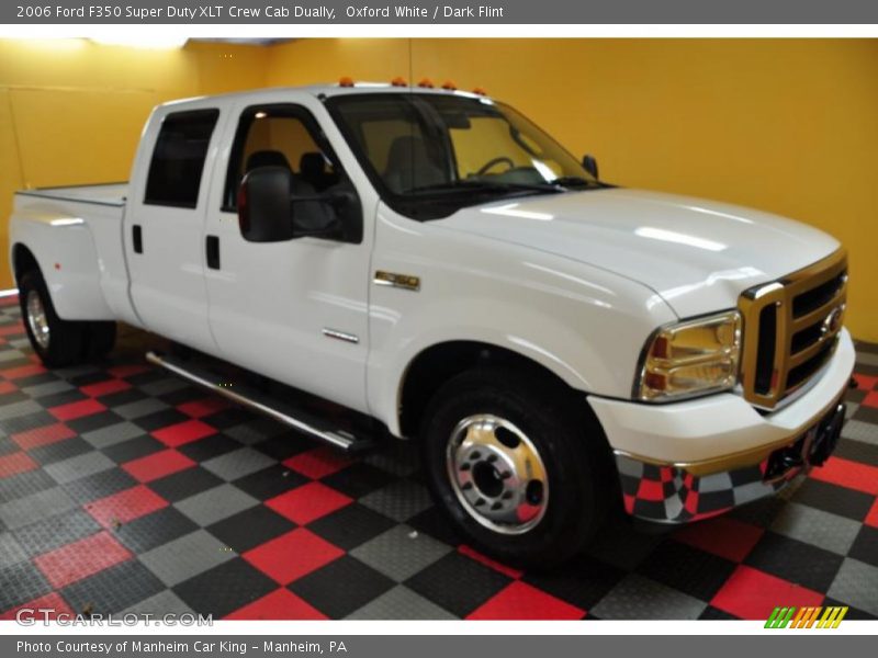 Oxford White / Dark Flint 2006 Ford F350 Super Duty XLT Crew Cab Dually