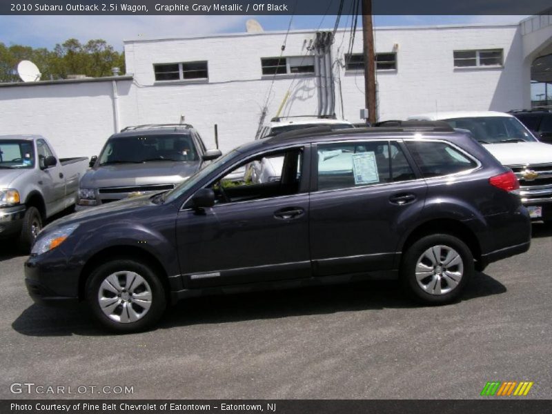 Graphite Gray Metallic / Off Black 2010 Subaru Outback 2.5i Wagon