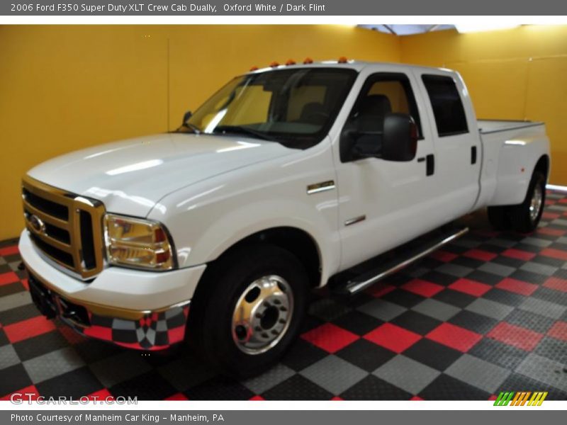 Oxford White / Dark Flint 2006 Ford F350 Super Duty XLT Crew Cab Dually